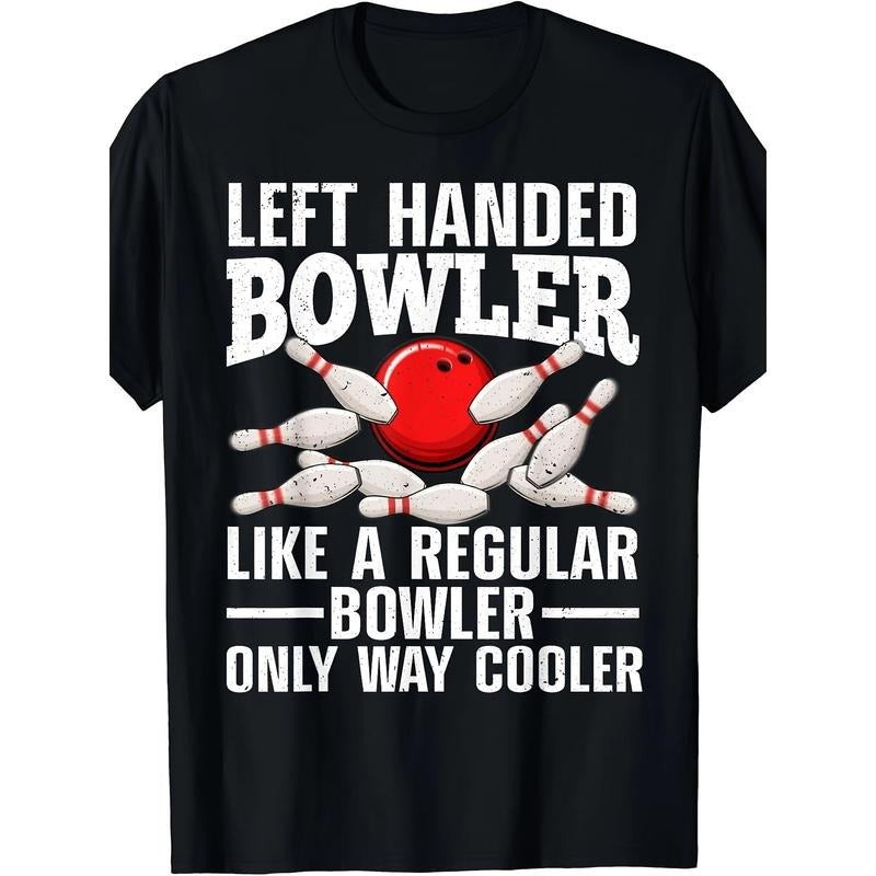 220g Fun Bowling T-shirt for Men Gunpla brand Women - Left Hand Bowler Design Fabric FOG Hoodie, Sweatshirt | DripVista.com