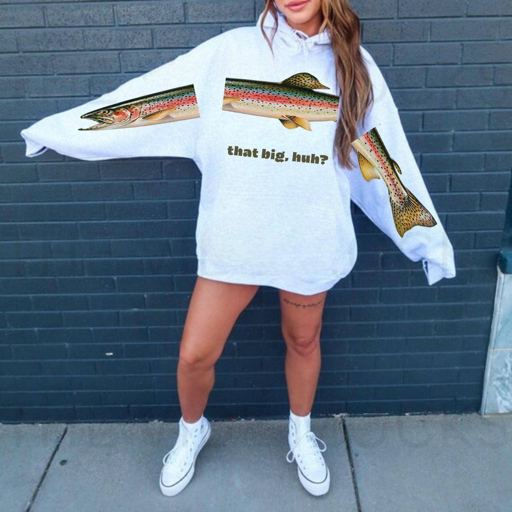Fishing Measurement & Funny Hooded Sweatshirt