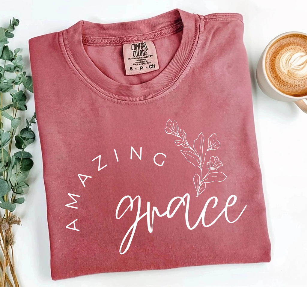 Amazing Grace Shirt, Christian Tee, Comfort Colors®