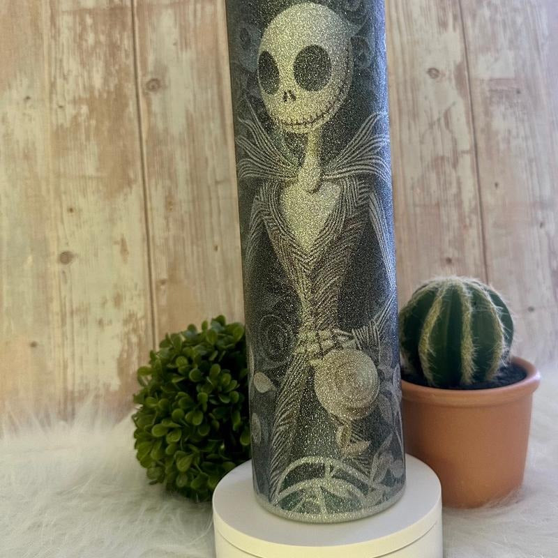 25oz Glitter Tumbler -Jack Skellington T-Shirts, Hoodie, Sweatshirt | DripVista.com