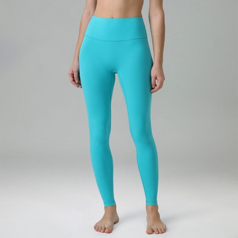 Colorfulkoala Women's No Front Seam Leggings Light Color Edition Dreamlux  High-Waisted Yoga Pants Tummy Control Athletic Workout Leggings with Inner Pocket 25"/28"