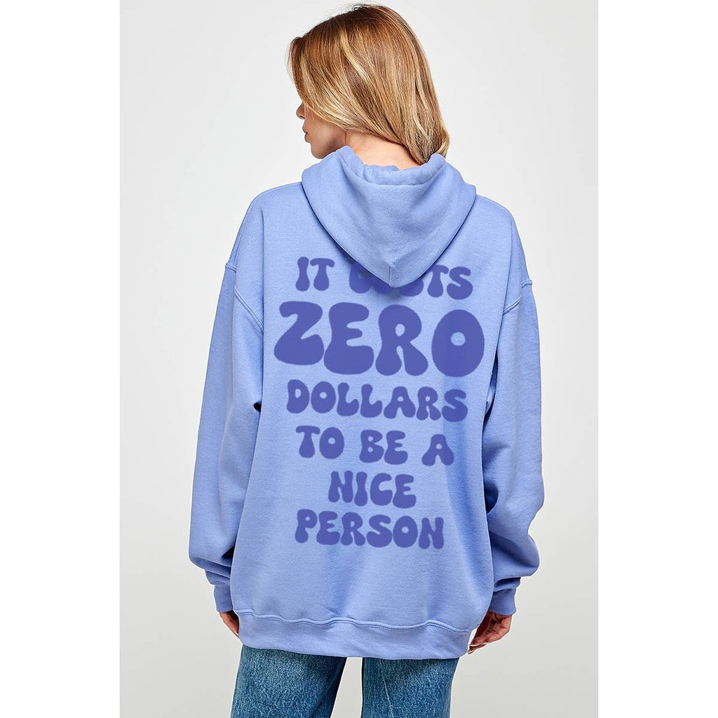 It Cost Zero  Vintage Graphic  Hoodie