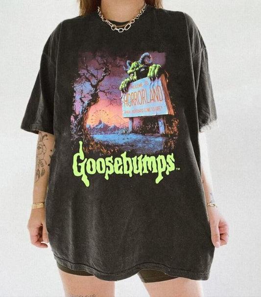 2Goosebumps Horrow Shirt, Welcome To 2Horror Land Shirt, Vintage 2Goosebumps Shirt, One Day At Horror Land, Halloween Shirt, Horror Movie Shirt.