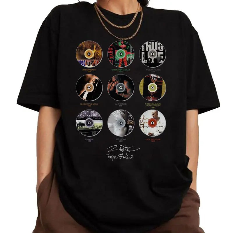 2Pac Album Shirt, 2PAC Rapper Tshirt, Hip Hop Legends and Pioneers Tee, 90s Hip Hop, Gift For Fan
