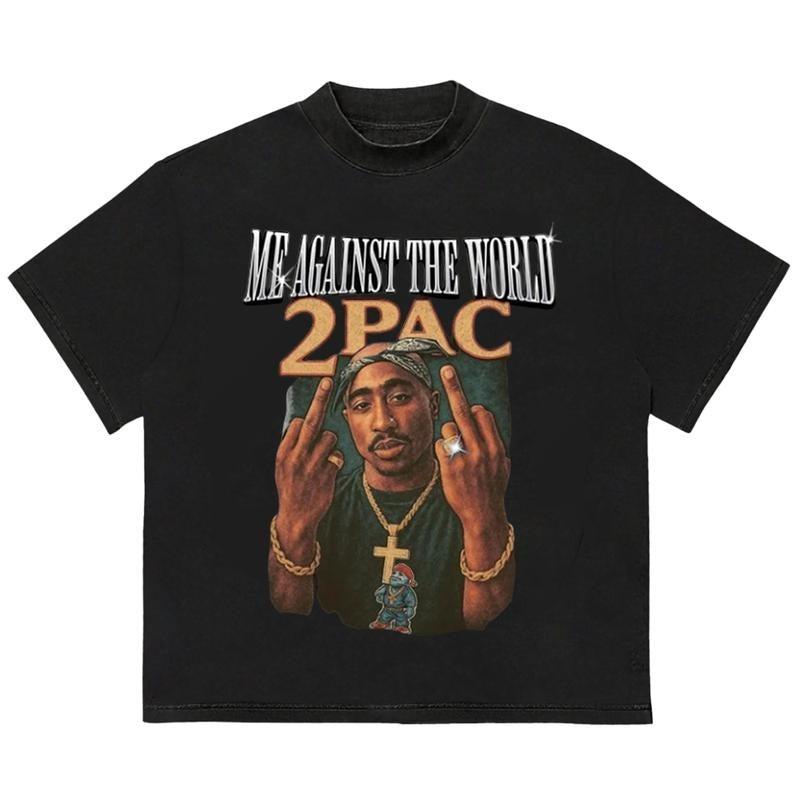 2Paccc Me Against the World T-Shirt Retro Graphic Classic Sport T-Shirt Hoodie, Sweatshirt | DripVista.com