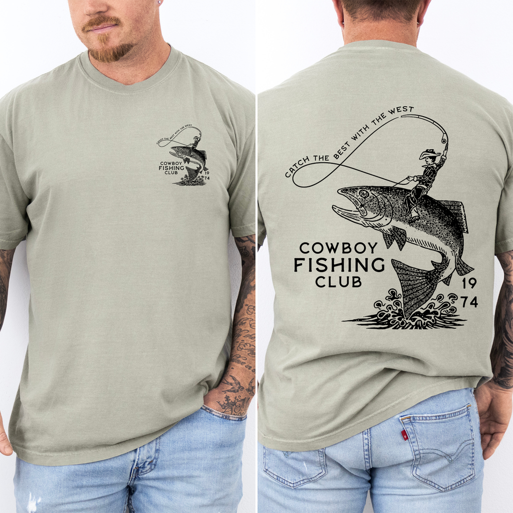 Cowboy Fishing Club, Dad Boyfriend Husband, Brother T-Shirt