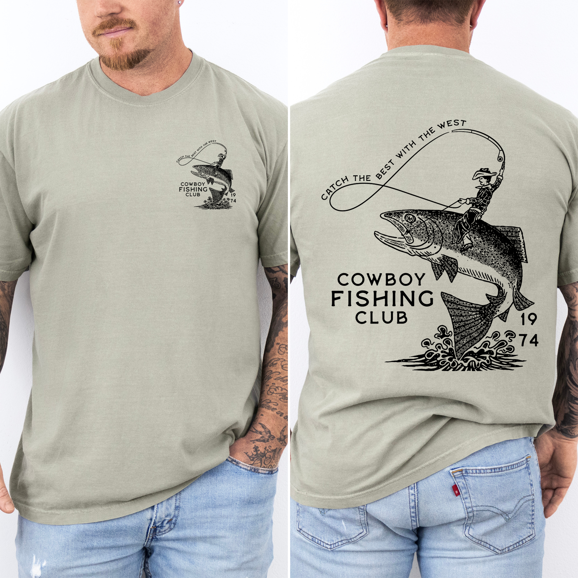 Cowboy Fishing Club, Dad Boyfriend Husband, Brother T-Shirt