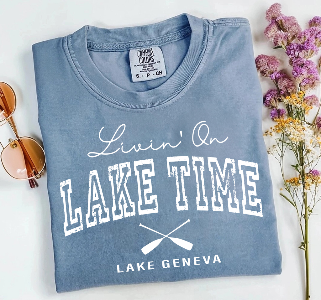 Lake Time Custom Shirt, Comfort Colors®, Personalized Shirt