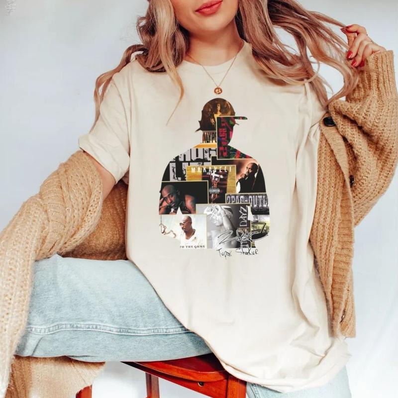 2pac Album Graphic Tee, Tupac Shirt, 2pac Shirt, 90s Merch, Hip Hop 90s Legends Shirt, Rapper Merch, Unisex Short Sleeve...