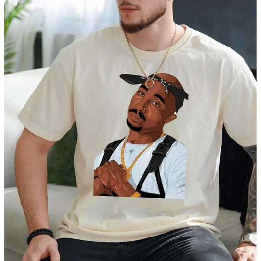 2pac T Shirt, Rapper Merch, Hip Hop Music Legends Shirt, 90s Hip Hop Tee, Gift For Fan, Unisex Short Sleeve Tee