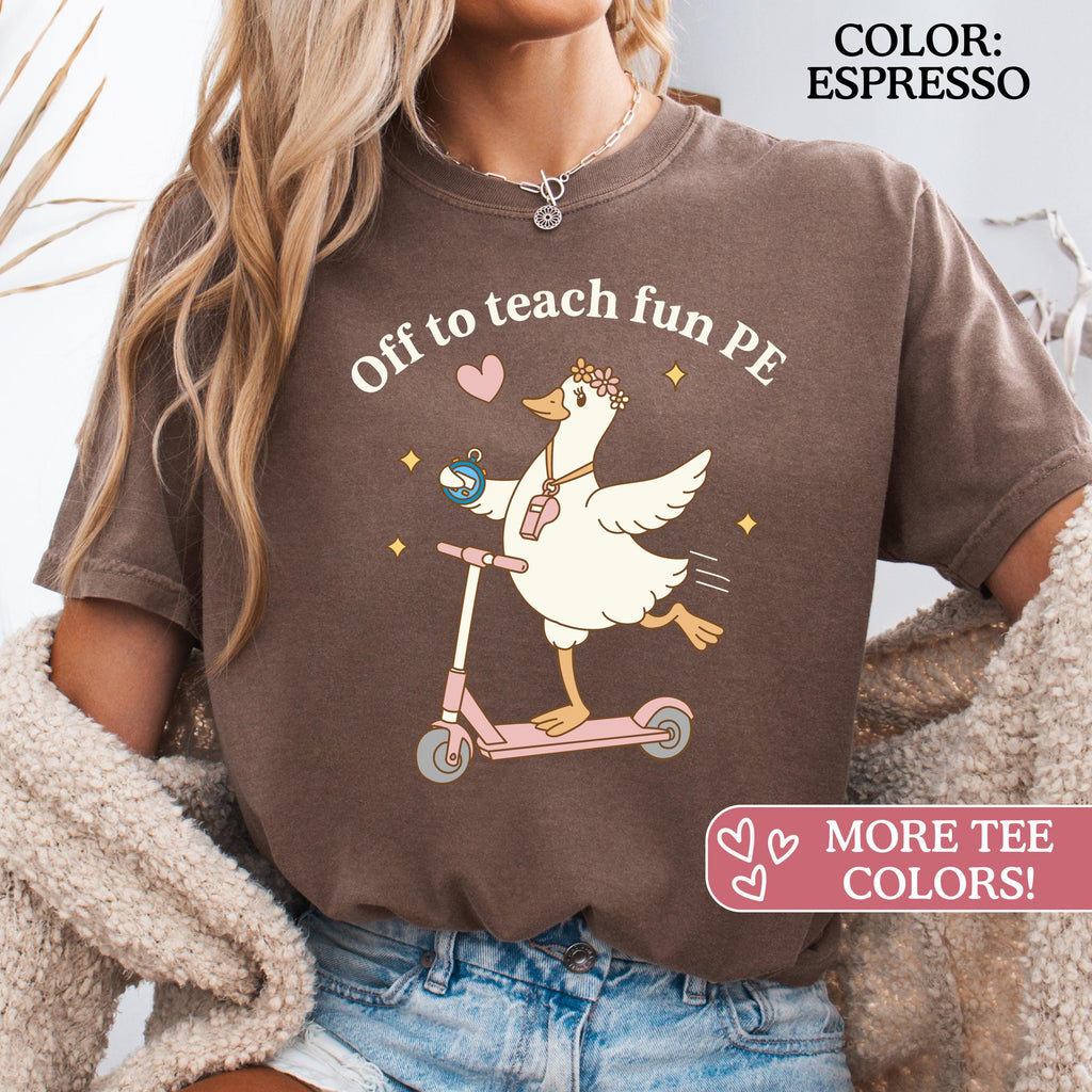 Comfort Colors Pe Teacher Gym Squad Retro School Coach Tee Educator (4)