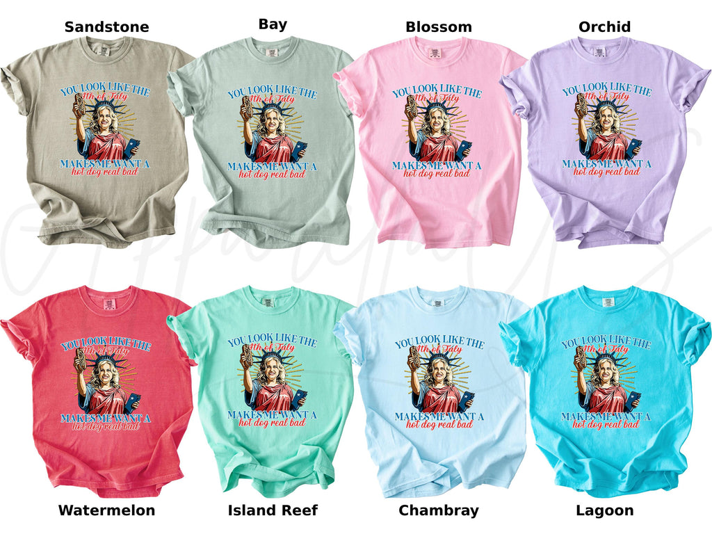 Comfort Colors Like 4th July Tee Makes Want Dog Real Bad Independence Day 4th July Gif (4)