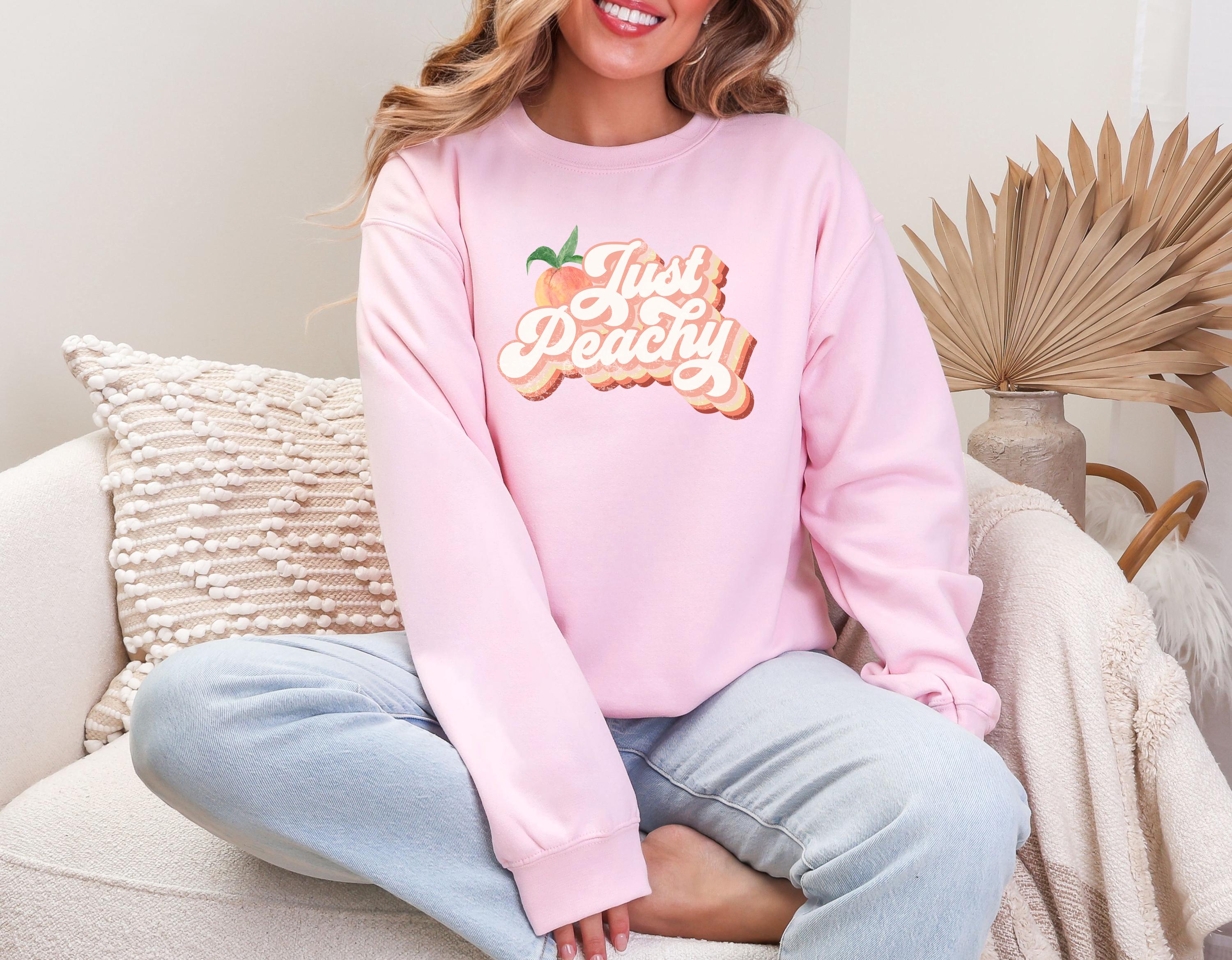 Peachy Retro Comfort Colors Unisex T-shirt, Sweatshirt, Hoodie (4)