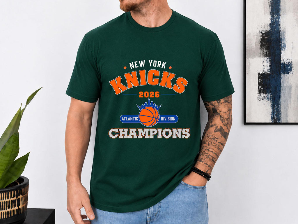 York Knicks 2026 Atlantic Division Champions Knicks Basketball Fan Tee Nyc Playoff Champions Knicks Fans (4)