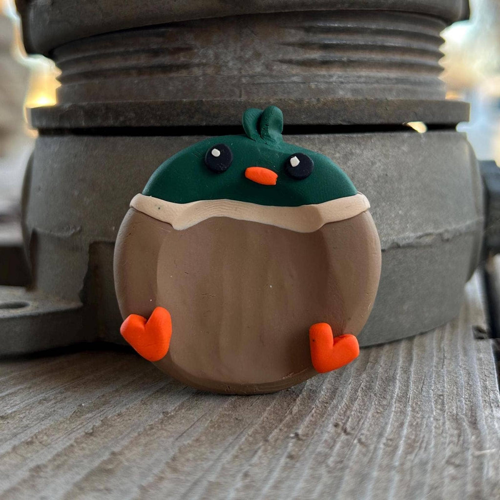 Mallard Duck Polymer Clay Worry Fidget Stone