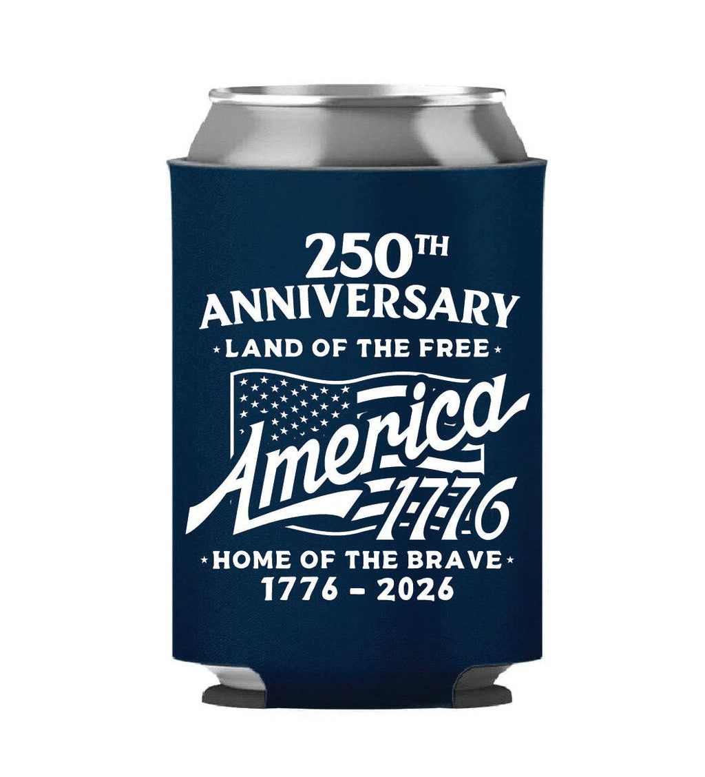 250th Anniversary - Home of the Brave Blue Koozie - 4699