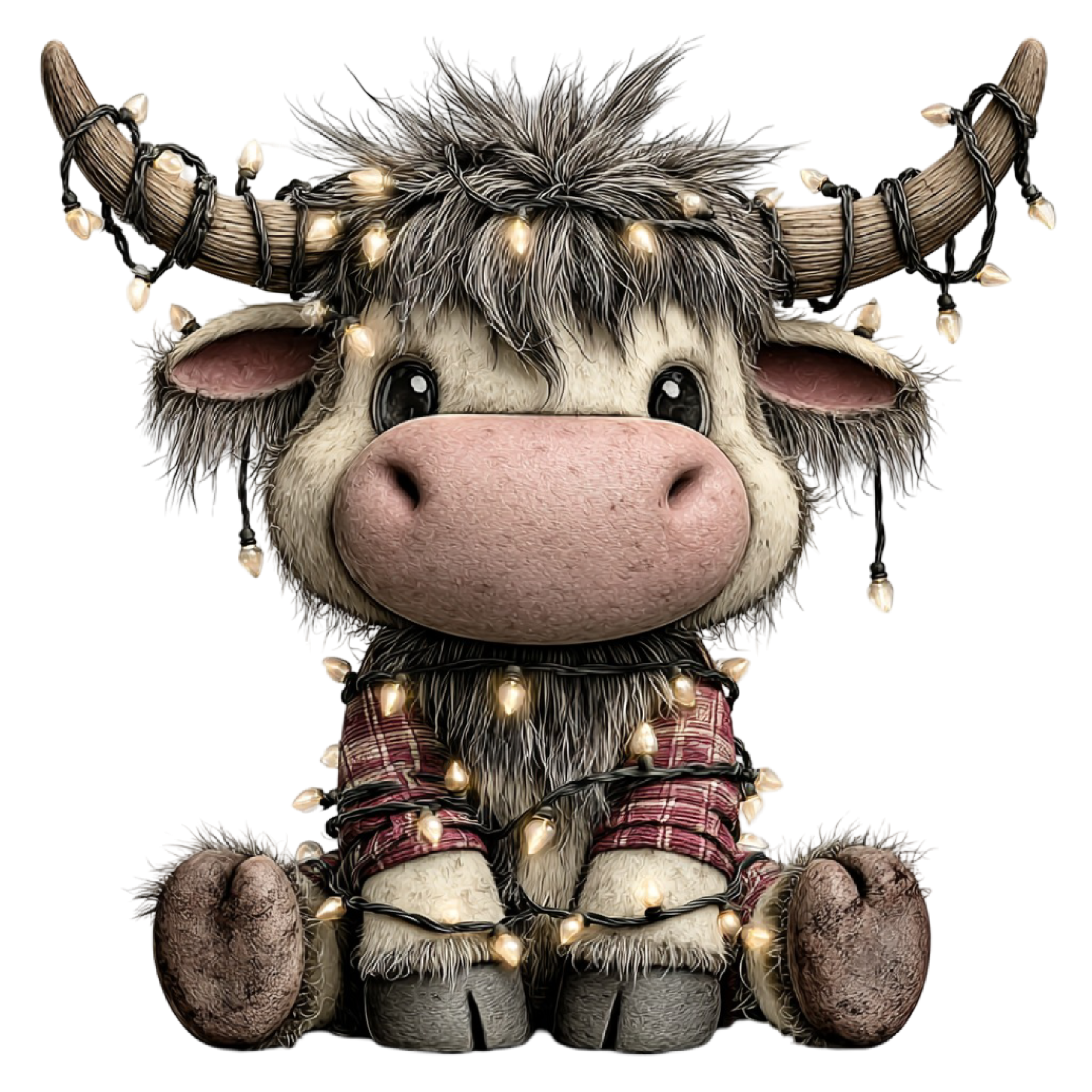 Inklusive’S Highland Cow Holiday Dtf Transfer Collection