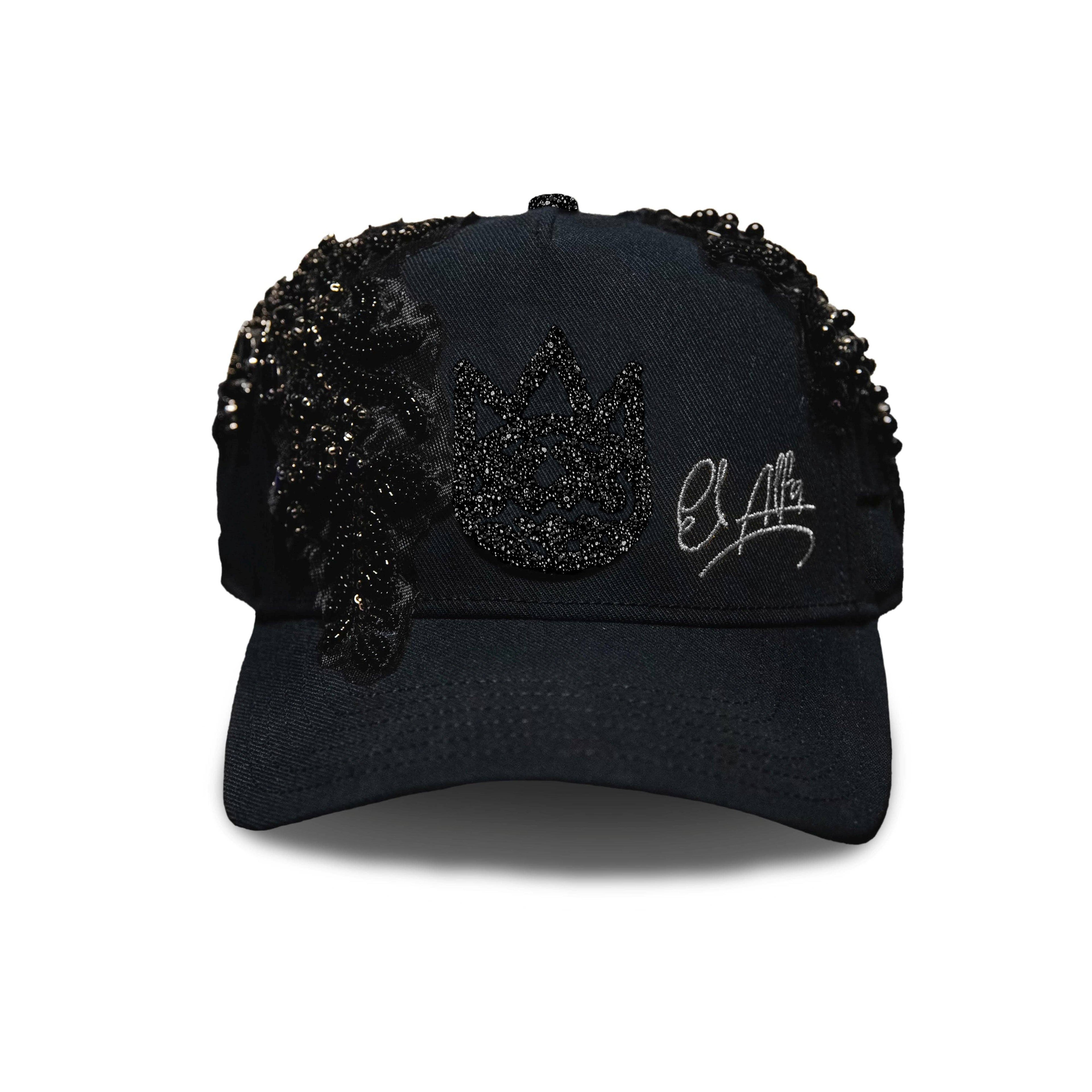 Cult X El Alfa Premium Snapback Trucker Hat in Black