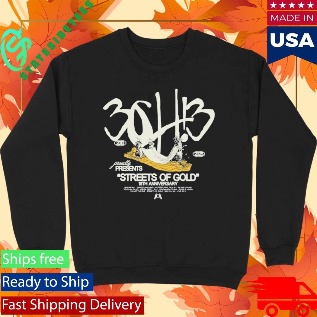 3OH!3 15th Anniversary of Streets Of Gold Shirt