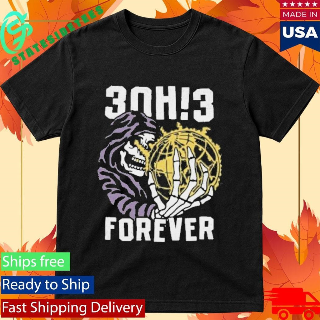 3Oh!3 Forever Skeleton Earth Shirt