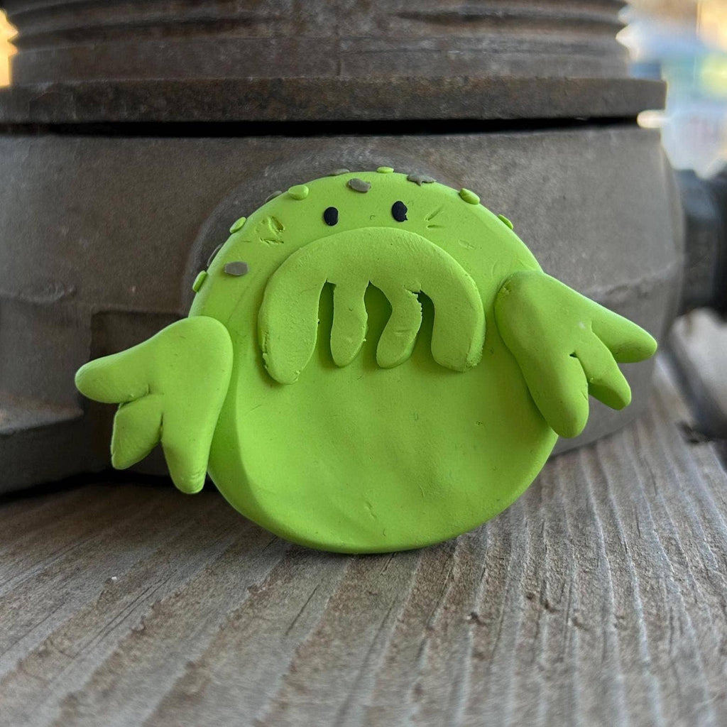 Cthulhu Cryptic Polymer Clay Worry Stone