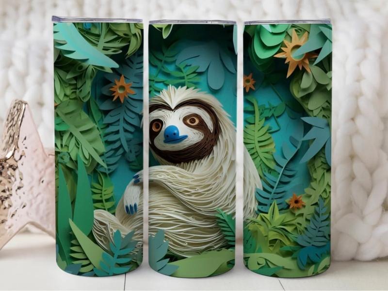 3d sloth 20oz Stainless steel tumbler T-Shirts, Hoodie, Sweatshirt | DripVista.com