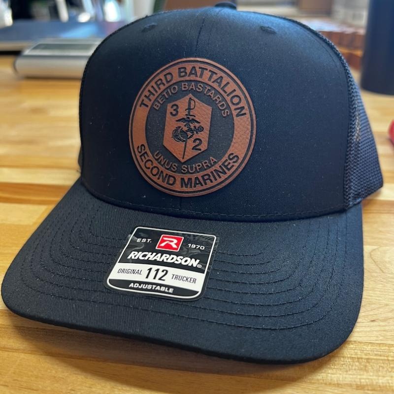 3rd Battalion 2nd Marines Leather Hat Patch Richardson Hat Mesh Back Snap Back | Salty Vet | T-Shirts, Hoodie, Sweatshirt