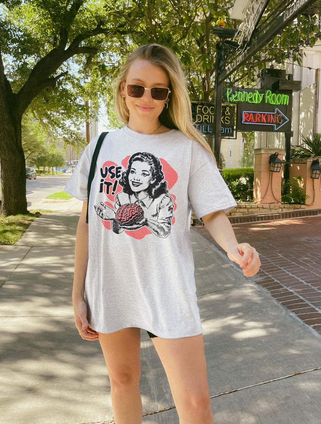 Sarcastic Vintage Use Brain Tee Retro 50s Ad Parody Sarcastic Quote Thinkers (5)