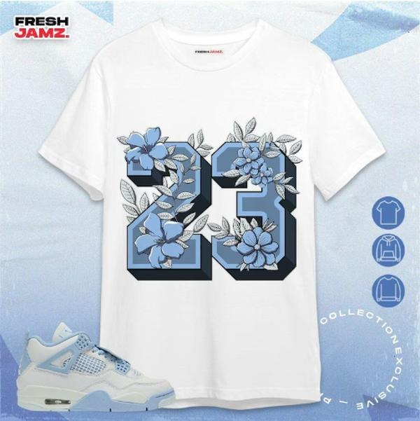 4 Forget Me Not 23 Floral Unisex Shirt Hoodie, Sweatshirt | DripVista.com