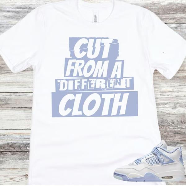 4 Forget Me Not Aluminum Blue Sneaker Match Shirt, Cut From A Different Cloth Hoodie, Sweatshirt | DripVista.com