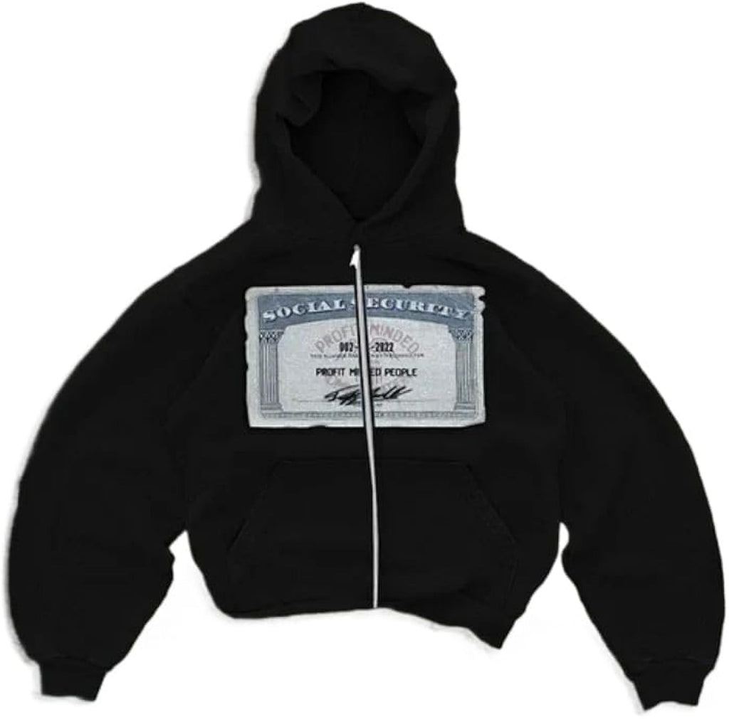 Y2k Oversized Graphic Hoodies Unisex Grunge Zip up Hoodie Cute Hoodies for Teen Girls and Boys 2000s Emo Clothes