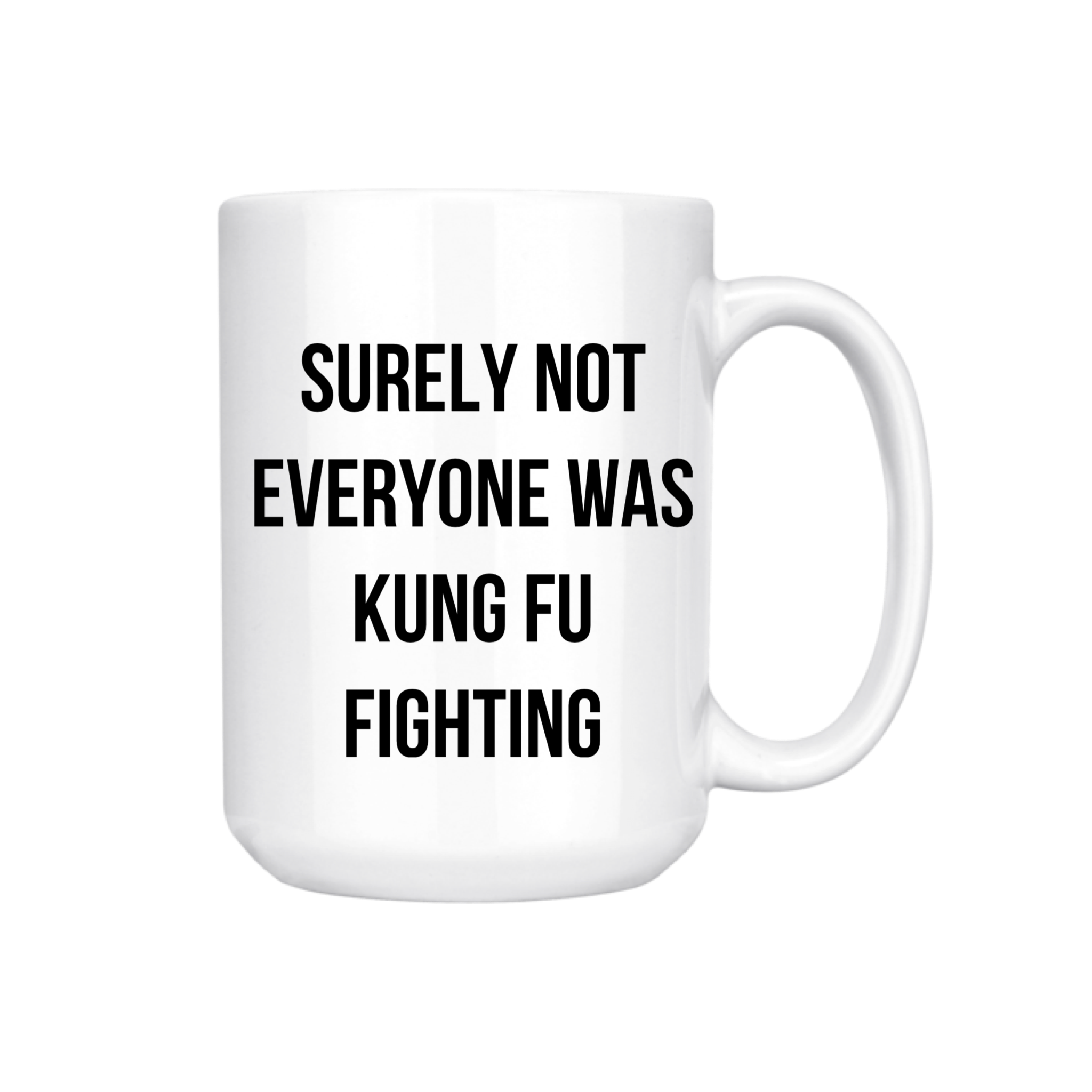 Surely Not Everyone Was Kung Fu Fighting 15oz Mug