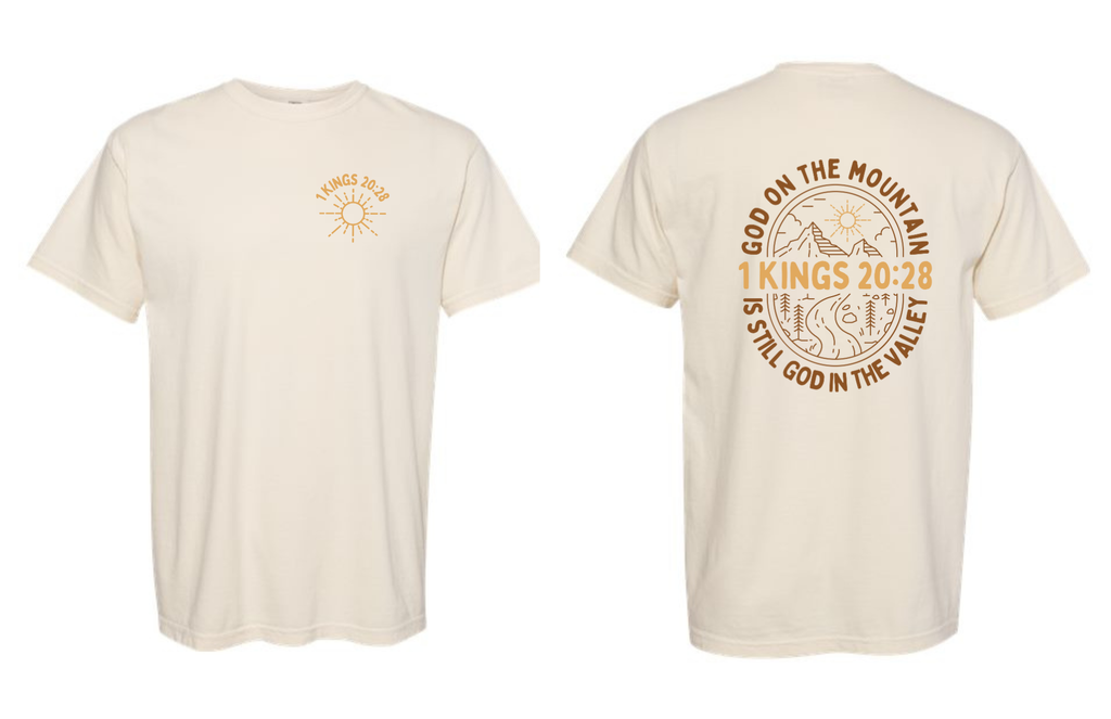 Front/Back 1 Kings 20:28 On Comfort Colors Ivory