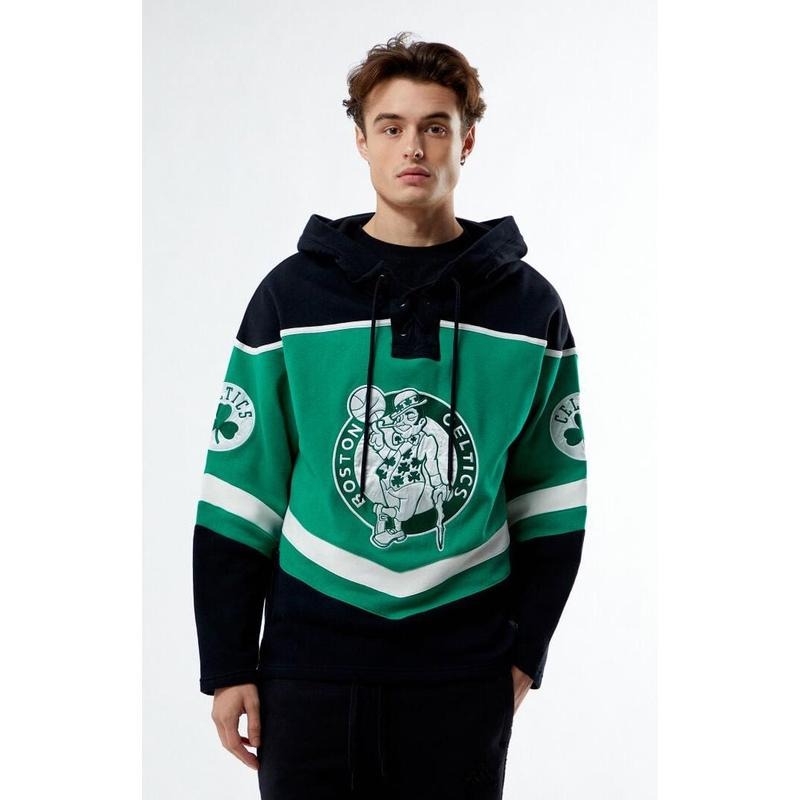 47 Brand Men's Boston Celtics Lacer Hoodie T-Shirts, Sweatshirt | DripVista.com