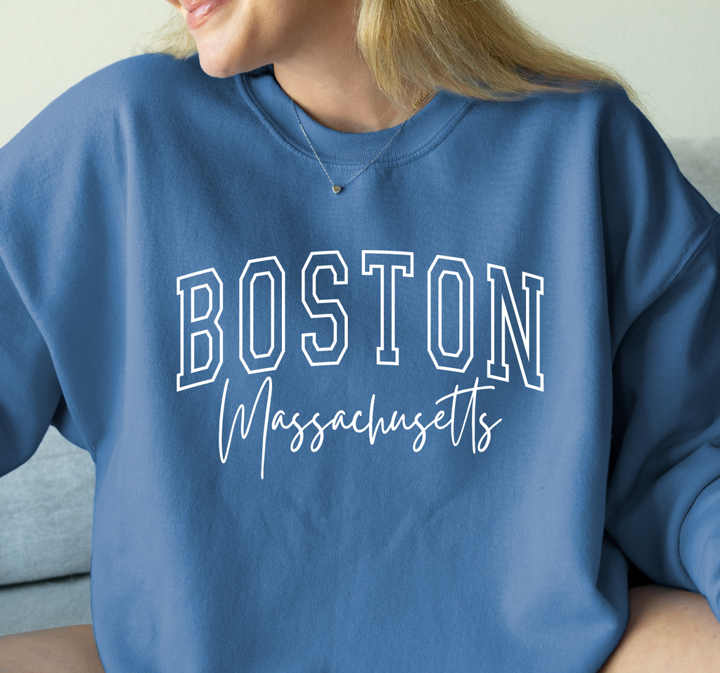 Custom City State Crewneck, Western, Town Varsity Pullover