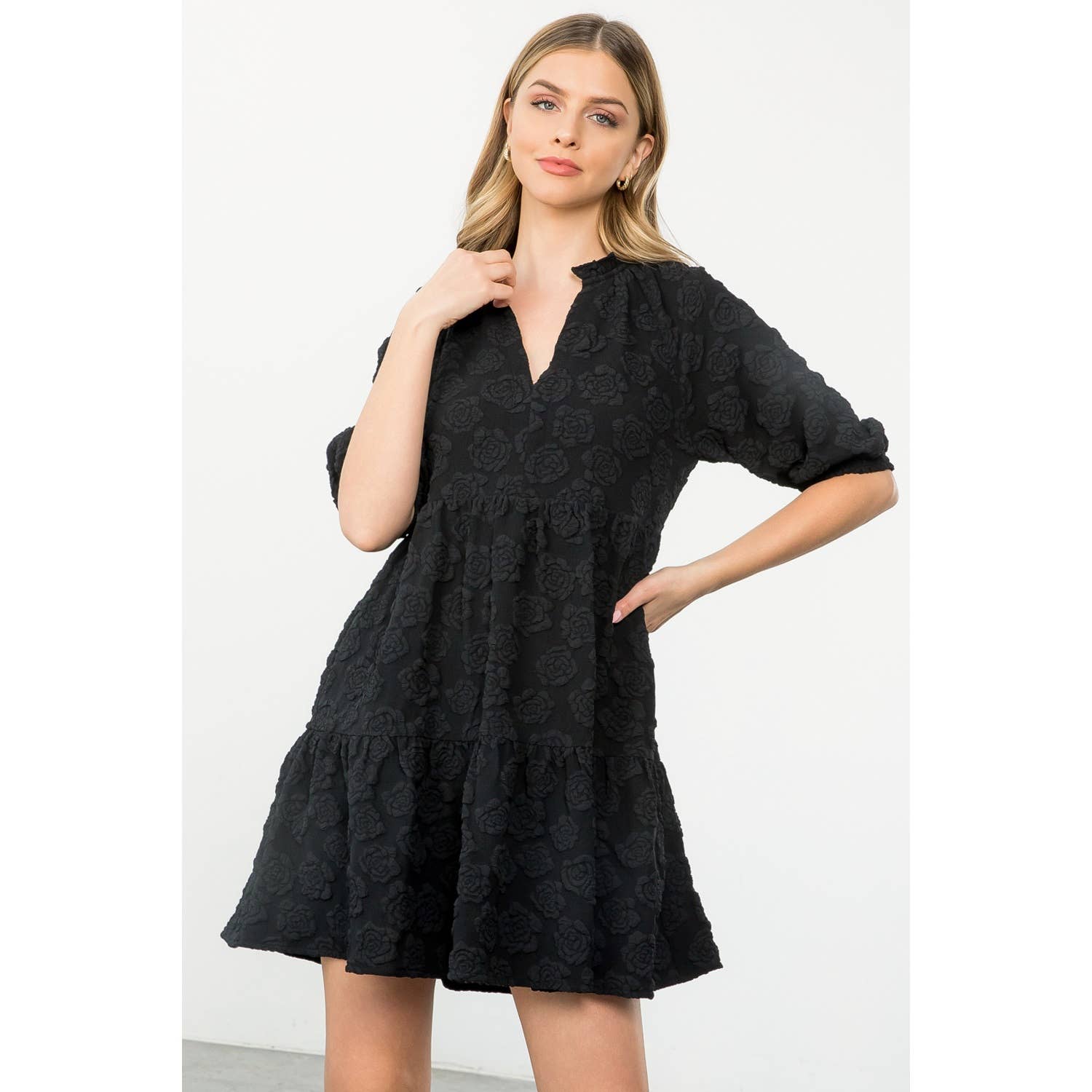 Rose Textured Dress