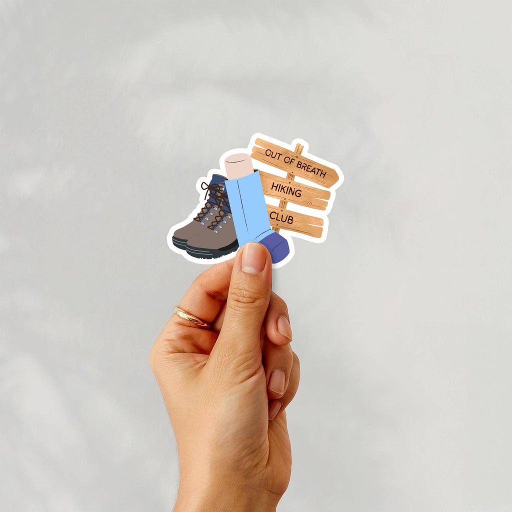 Out of Breath Hiking Club Sticker