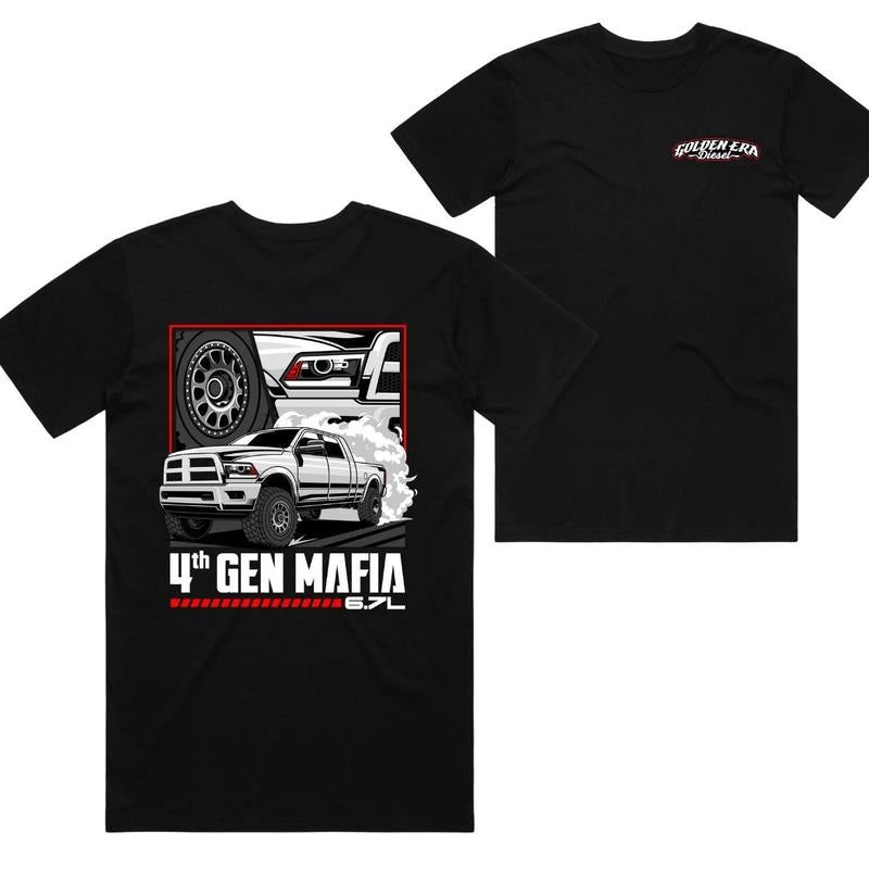 4th Gen Mafia Tee - Graphic Truck Stylish Car Merch For Automotive Enthusiasts Shirt For Lover Car