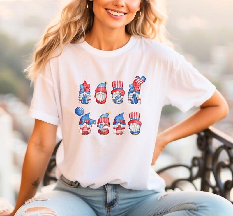 4th Of July Gnome Shirt Fourth Of July Shirt Gnome Shirt Patriotic Shirt Independence Day Shirt 4th Of July Gift Independence Day Tee