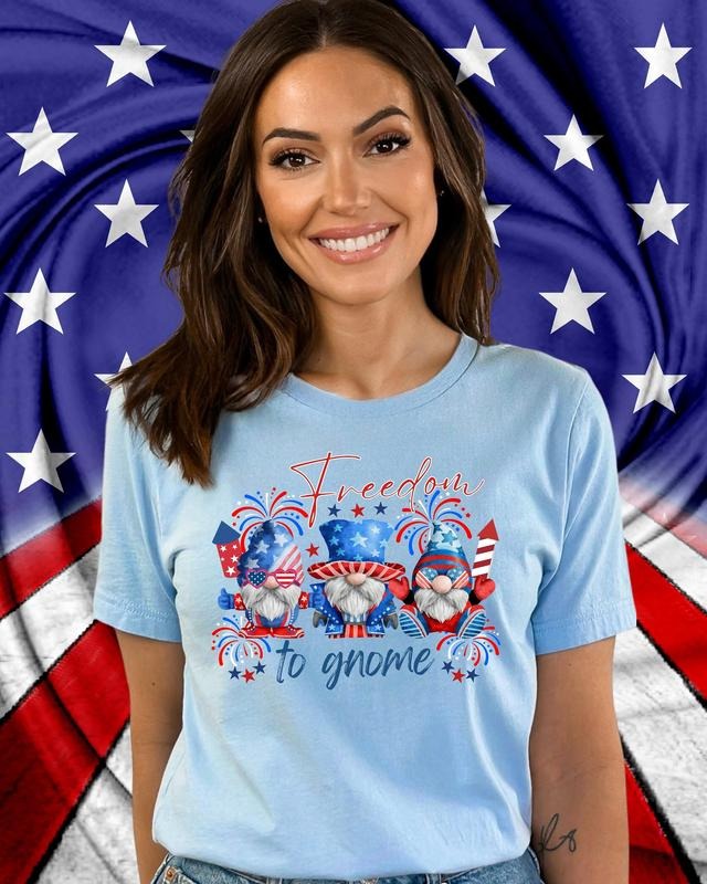 4th Of July Gnome Shirt Free To Gnome Patriotic Tee Funny Fourth Of July Shirt America Shirt Americana Shirt Independence Day Shirt