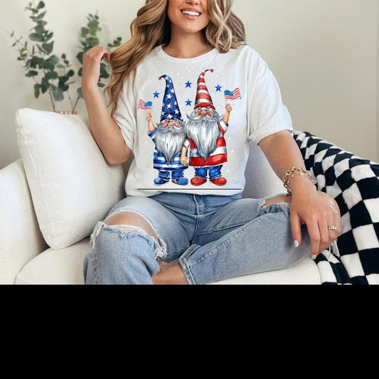 4th Of July Gnome Tee Shirt Gnomes Firework Tee Shirt Independence Day Tee Shirt 4th Of July Tee Patriotic Gnomes Freedom Shirt