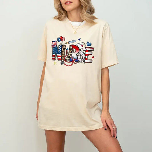 4th Of July Nurse Shirt, Patriotic Nurse Gift, American Nurse Shirt, Registered Nurse Shirt, Freedom Nurse Shirt, Independence Day Nurse Shirt