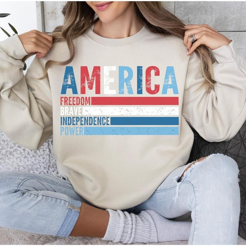 4th Of July Shirt America Shirt Usa Retro American Patriotic Fourth Of July T Shirt  T-shirt, sweater and Hoodie