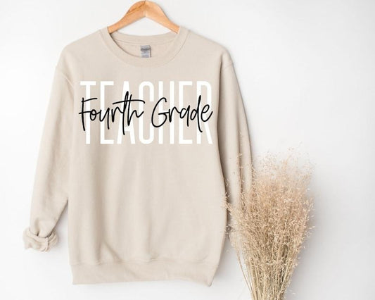 4th grade teacher sweatshirt Fourth grade teacher shirt 4th grade team elementary teacher Back to School 2025 New Teacher Graduate gift