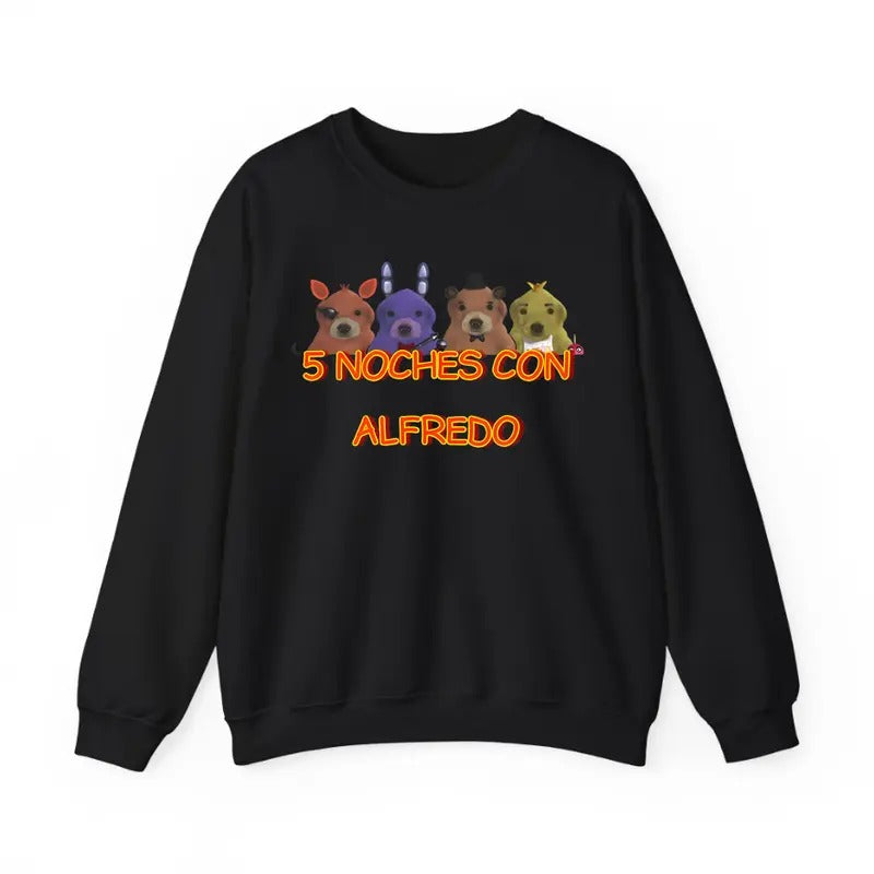 5 Noches Con Alfredo Sweatshirt, unisex t shirt Sweatshirt Menswear Hoodie Medium Sport Sweaters T-Shirt