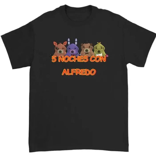 5 Noches Con Alfredo t-shirt, Unisex t shirt Menswear Top Medium Sport Tweed Underwear