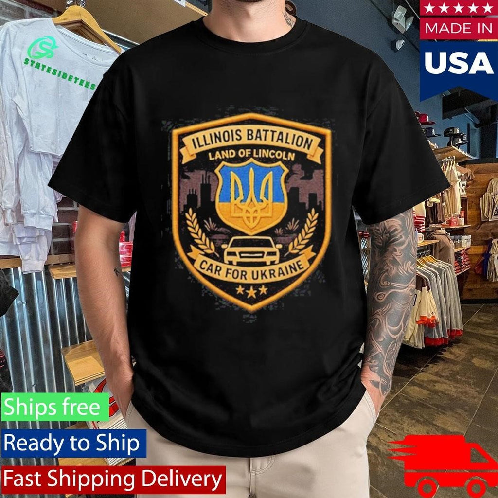 50 States For Ukraine Illinois Battalion Shirt