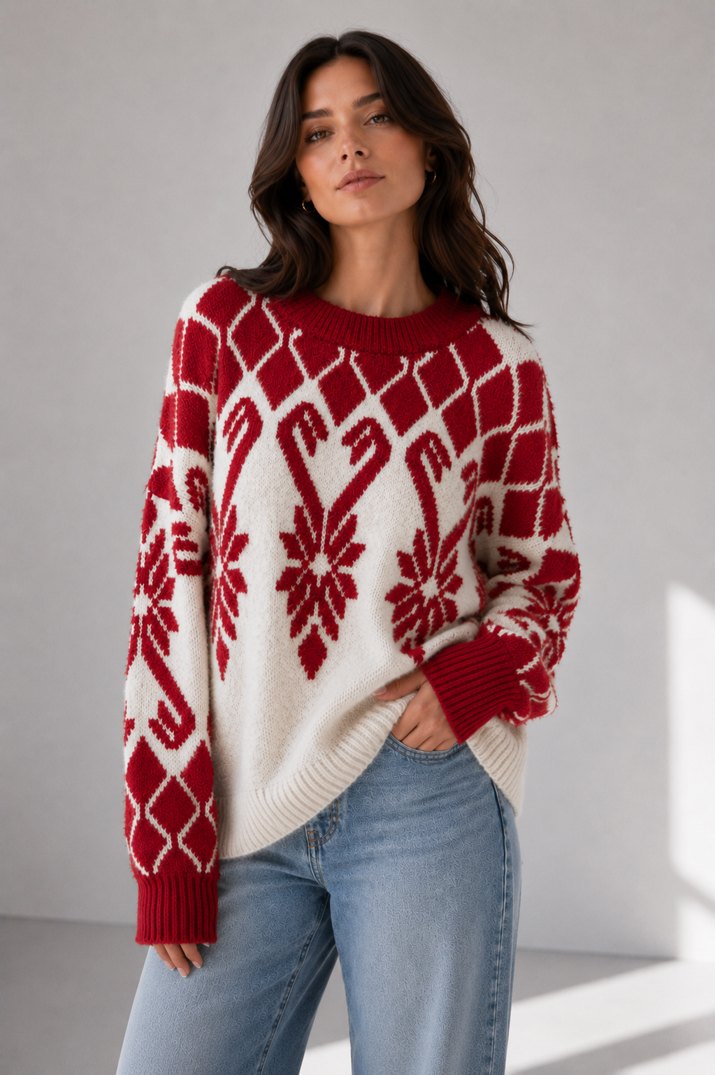 3165IK Nordic Fair Isle Knit Sweater