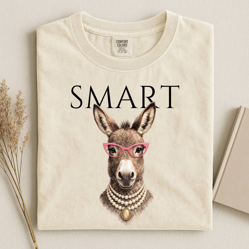 Smart Cute Donkey Comfort Colors T-Shirt