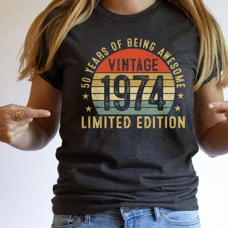 50th Birthday 1974 PlayStation brand Years FOG Being Awesome Retro T-Shirt Hoodie, Sweatshirt | DripVista.com